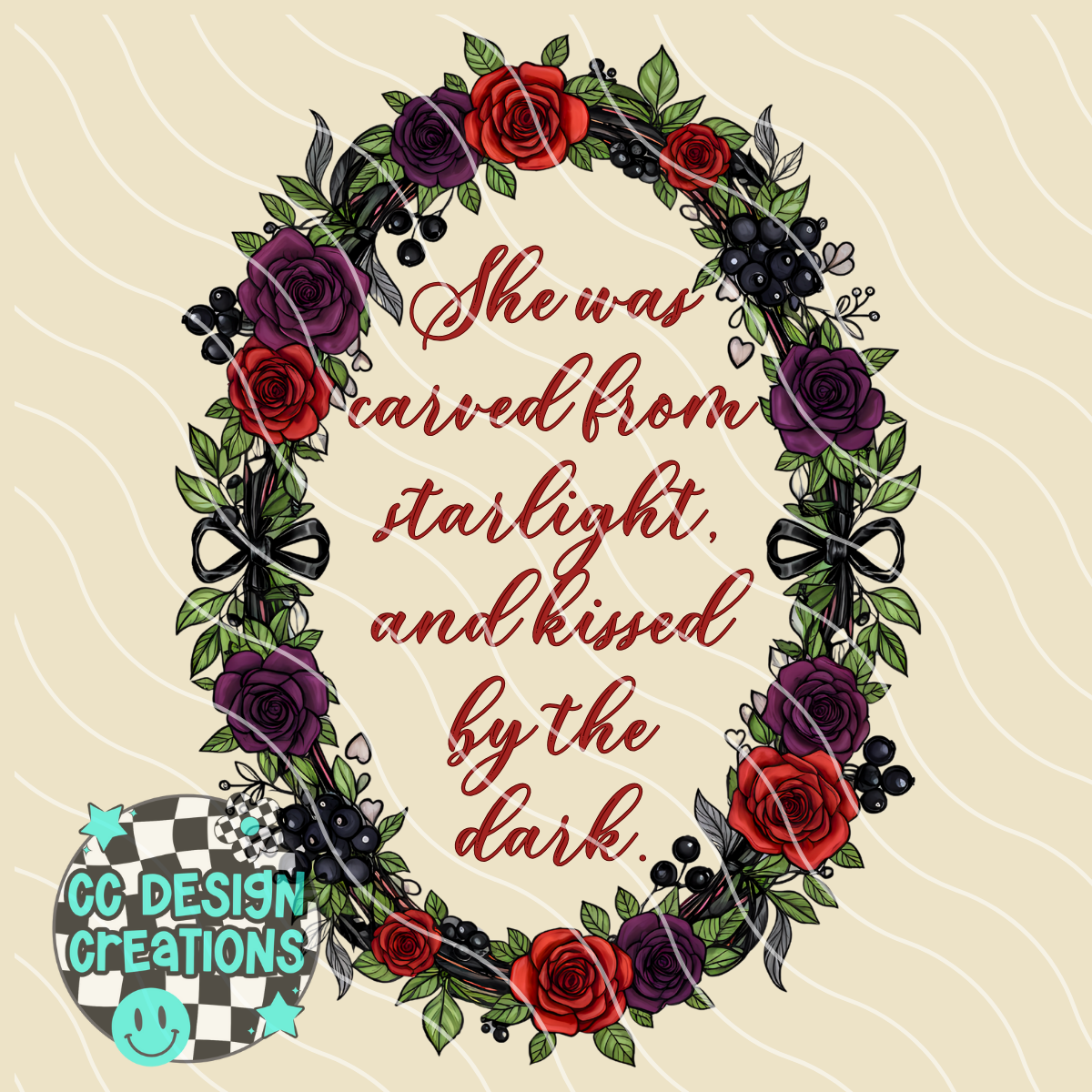 Kissed By The Dark PNG Digital Download