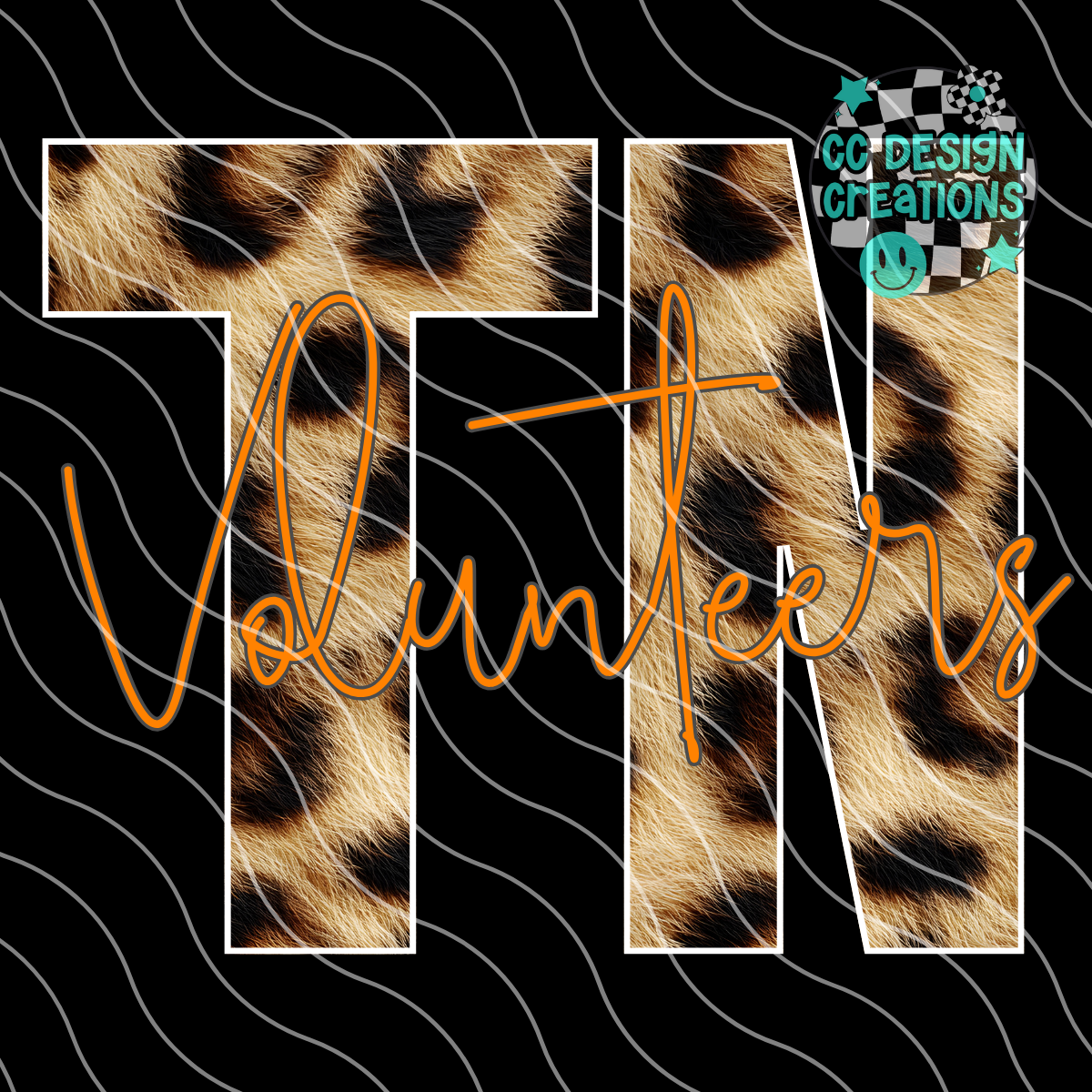 Vols Football Leopard PNG Digital Download