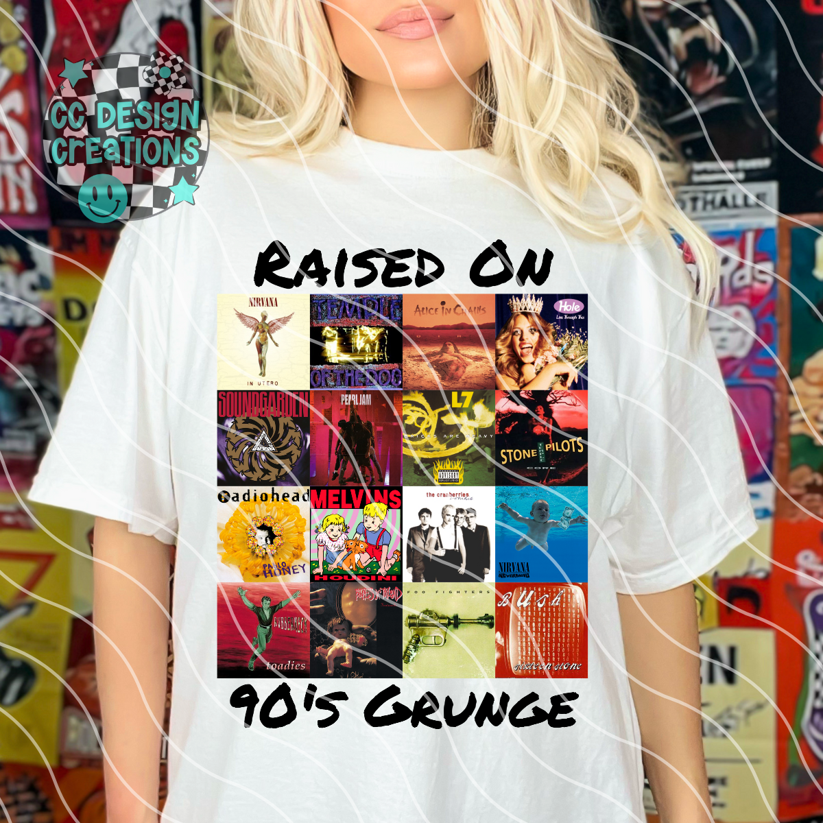 Raised On 90s Grunge PNG Digital Download