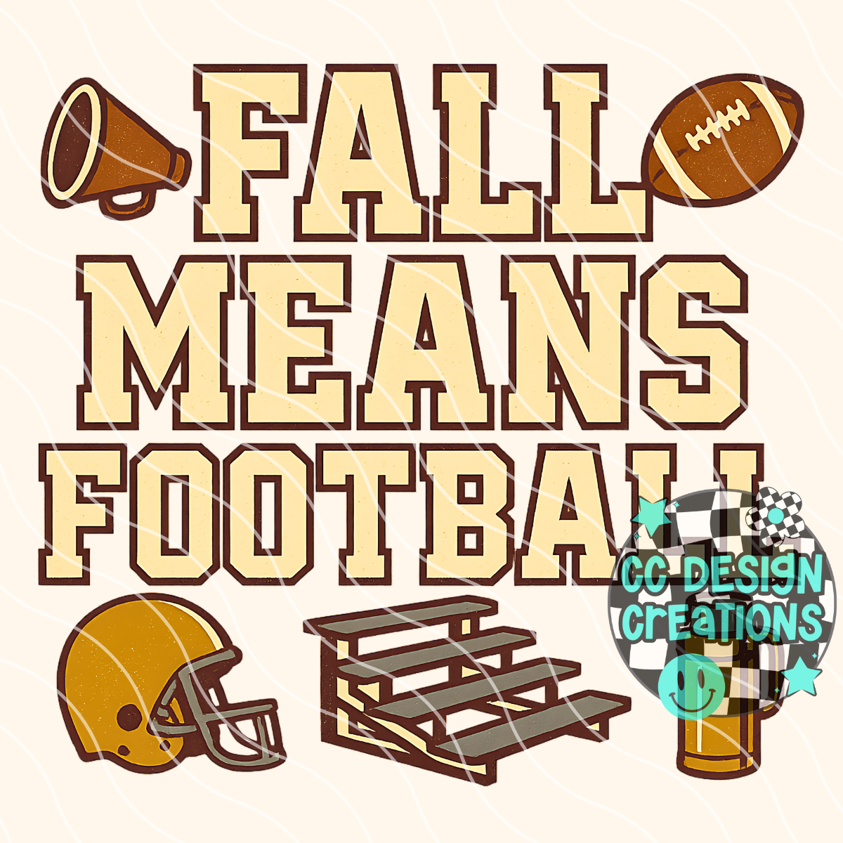 Fall Means Football PNG Digital Download