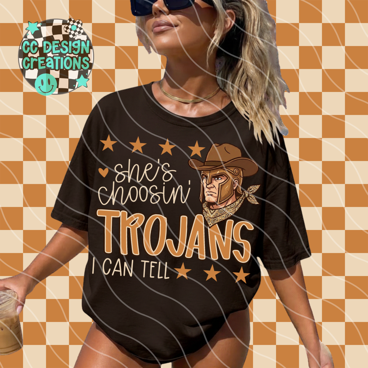 SHE'S CHOOSIN TROJANS MASCOT PNG DIGITAL DOWNLOAD
