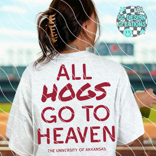 All Hogs Go To Heaven PNG Digital Download