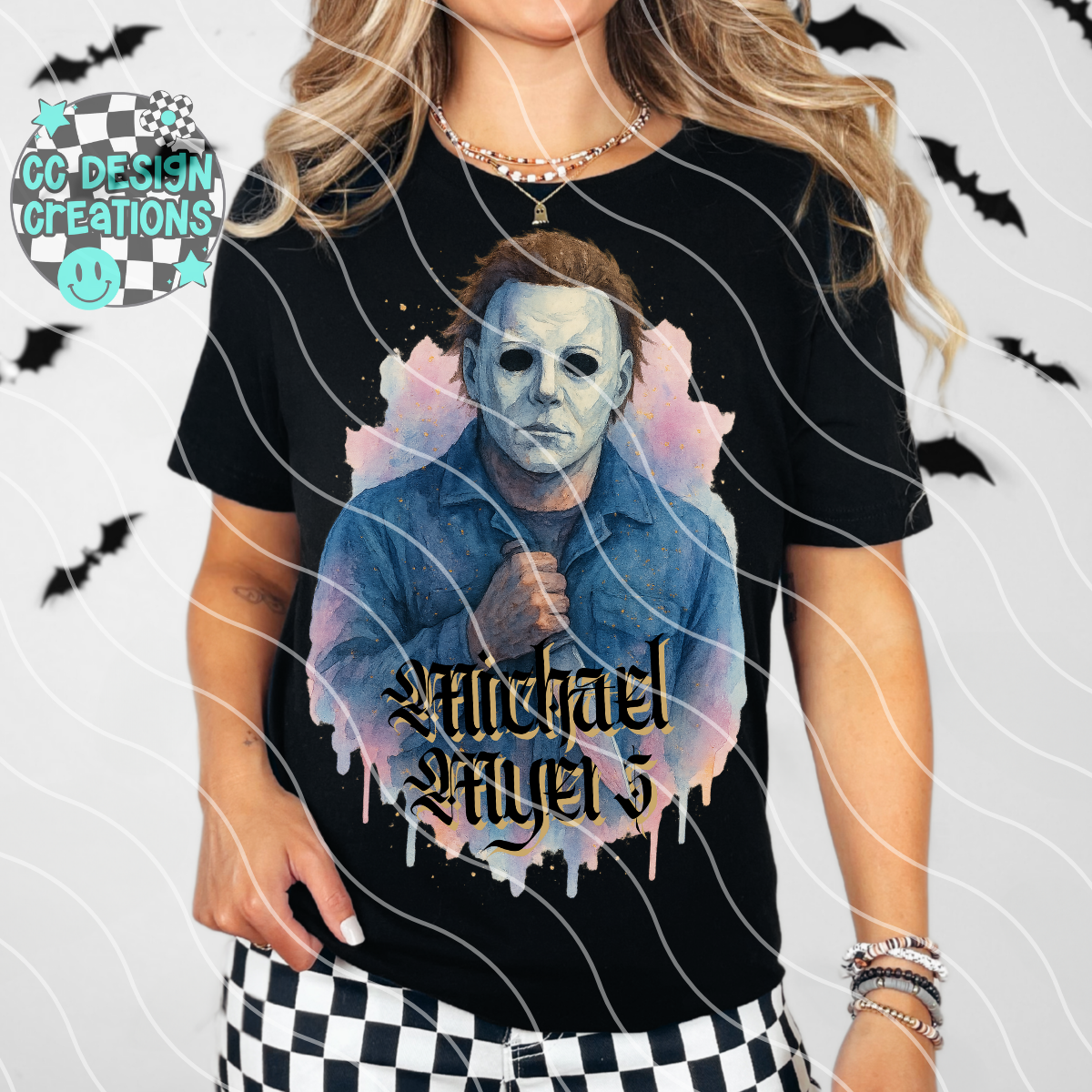 Myers Horror Watercolor PNG Digital Download