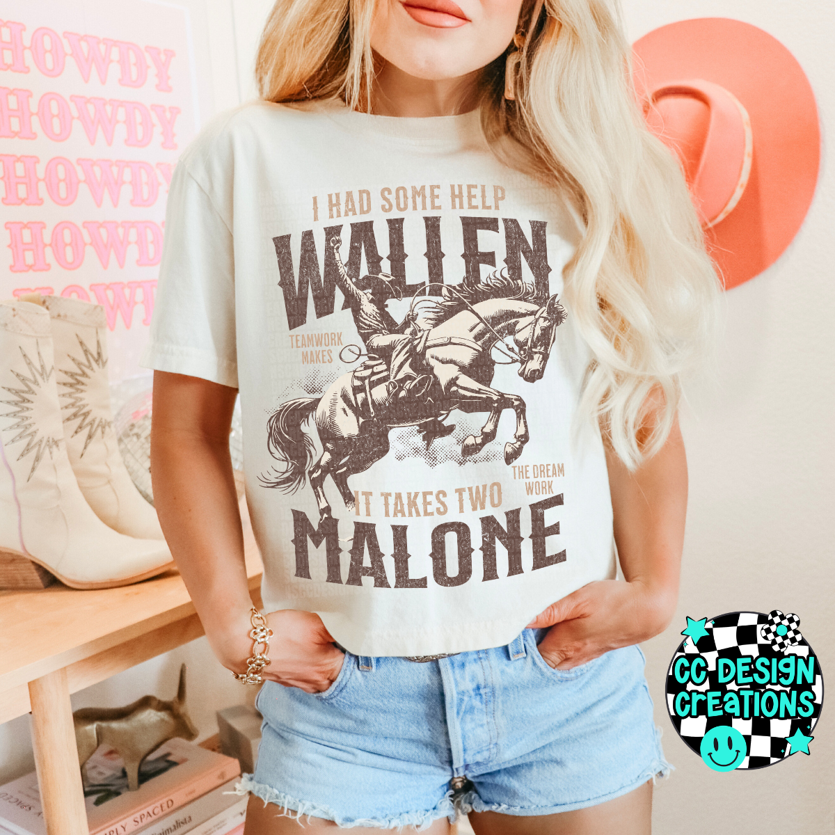 I Had Some Help Wallen Malone PNG Digital Download