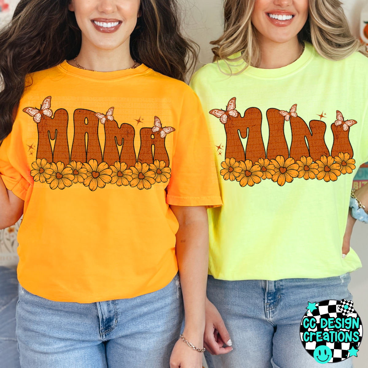 Mama Retro Floral PNG Digital Download