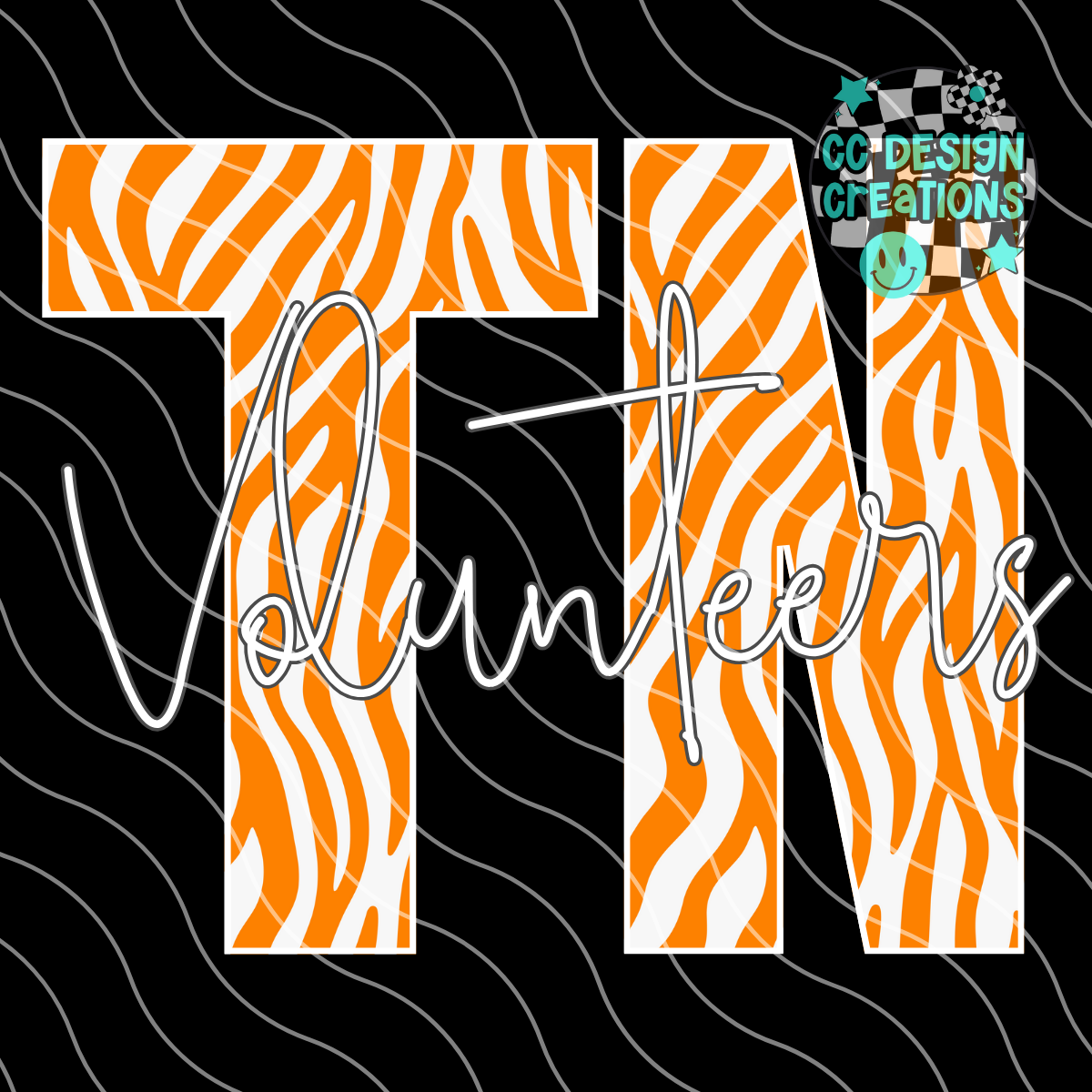 Vols Football Zebra PNG Digital Download