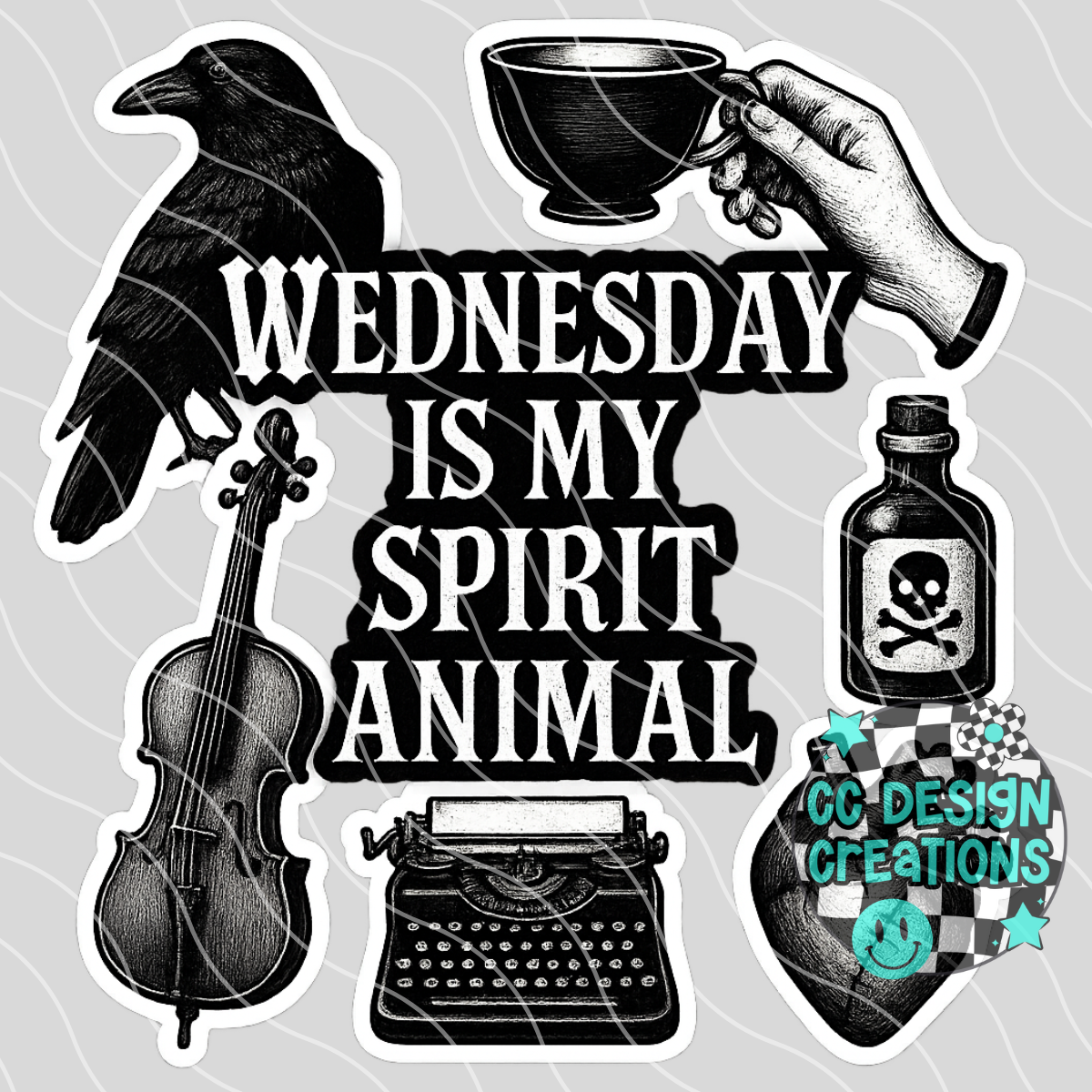Wednesday Is My Spirit Animal PNG Digital Download