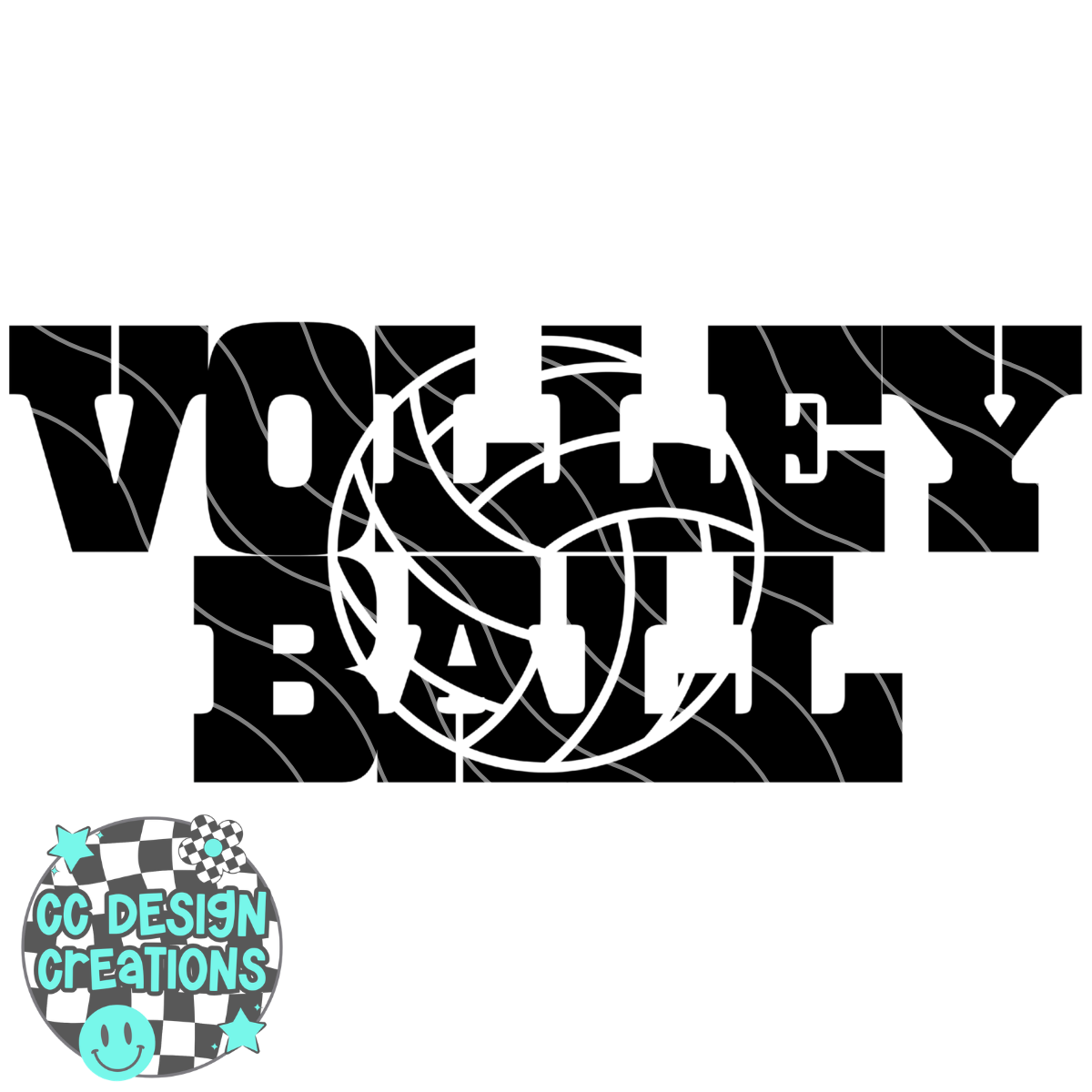 Volleyball See Through PNG Digital Download