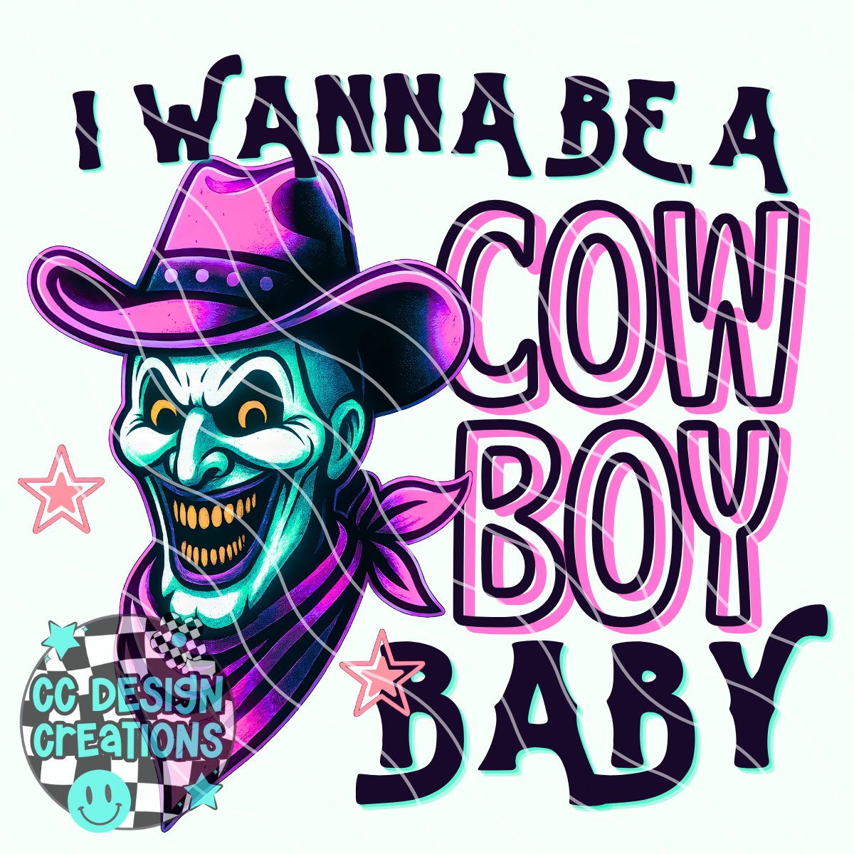 Art Cowboy PNG Digital Download