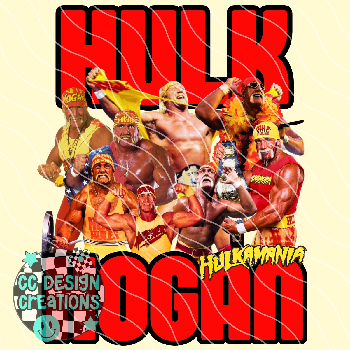 Hulk Hogan Collage PNG Digital Download