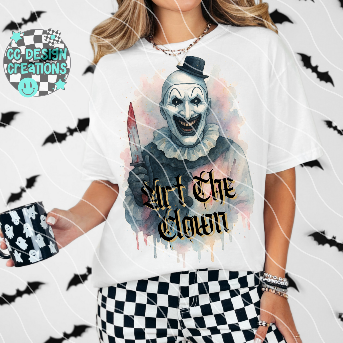 Art Horror Watercolor PNG Digital Download
