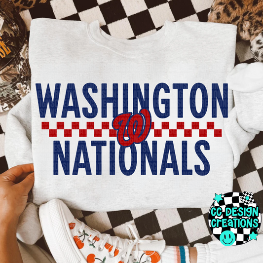 Nationals Retro PNG Digital Download