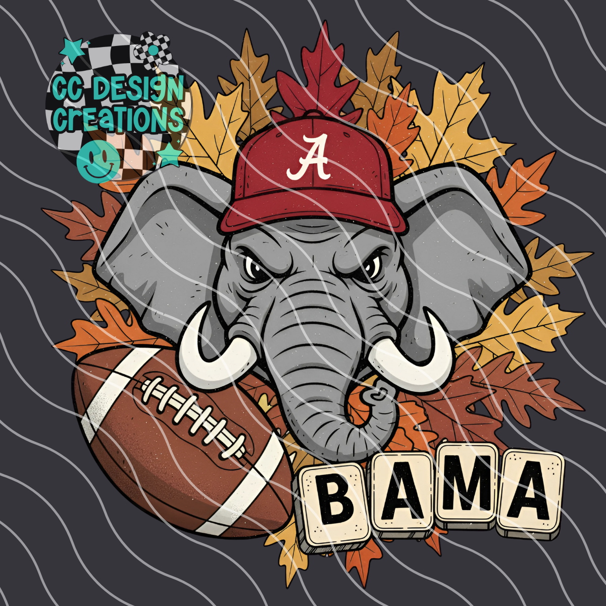 Alabama Fall Football PNG Digital Download