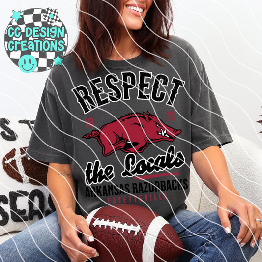 Respect The Locals Arkansas PNG Digital Download