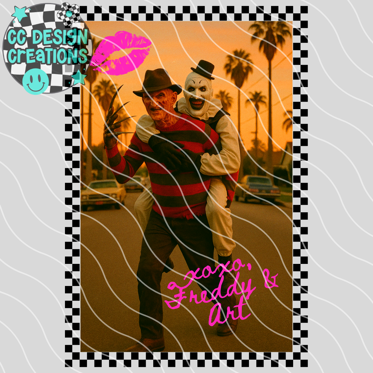 XOXO Freddy & Art PNG Digital Download