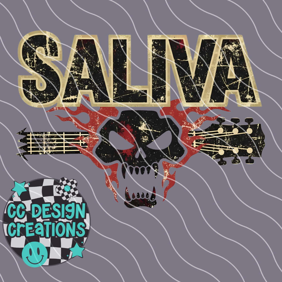 Saliva Guitar PNG Digital Download