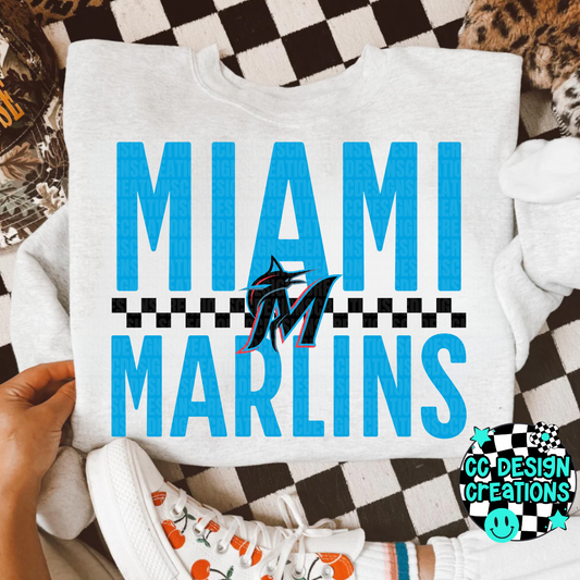Marlins Retro PNG Digital Download