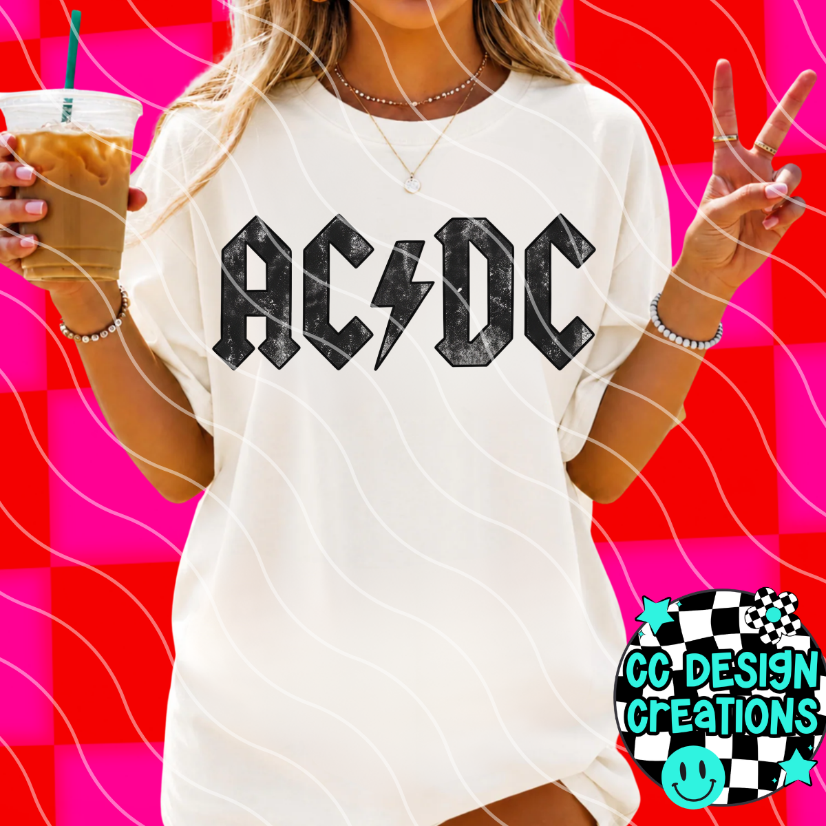 AC DC GRUNGE PNG DIGITAL DOWNLOAD