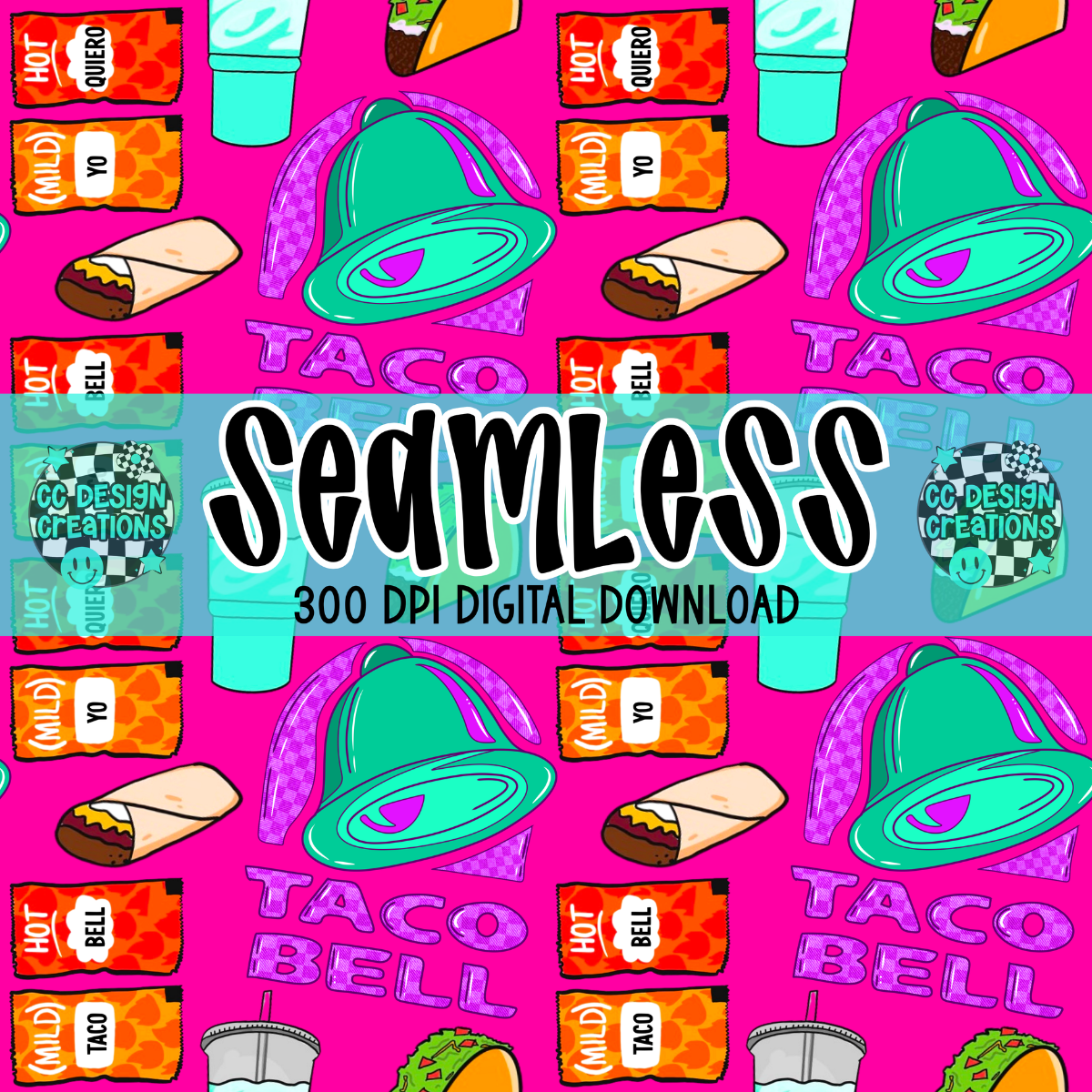 TBELL SEAMLESS PNG DIGITAL DOWNLOAD