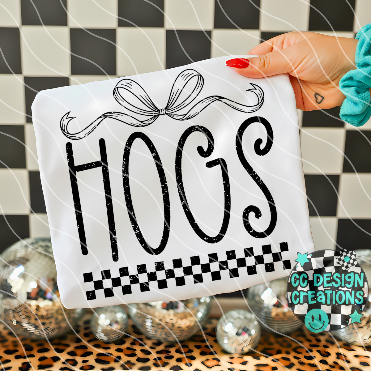 Hogs Distressed Mascot PNG Digital Download