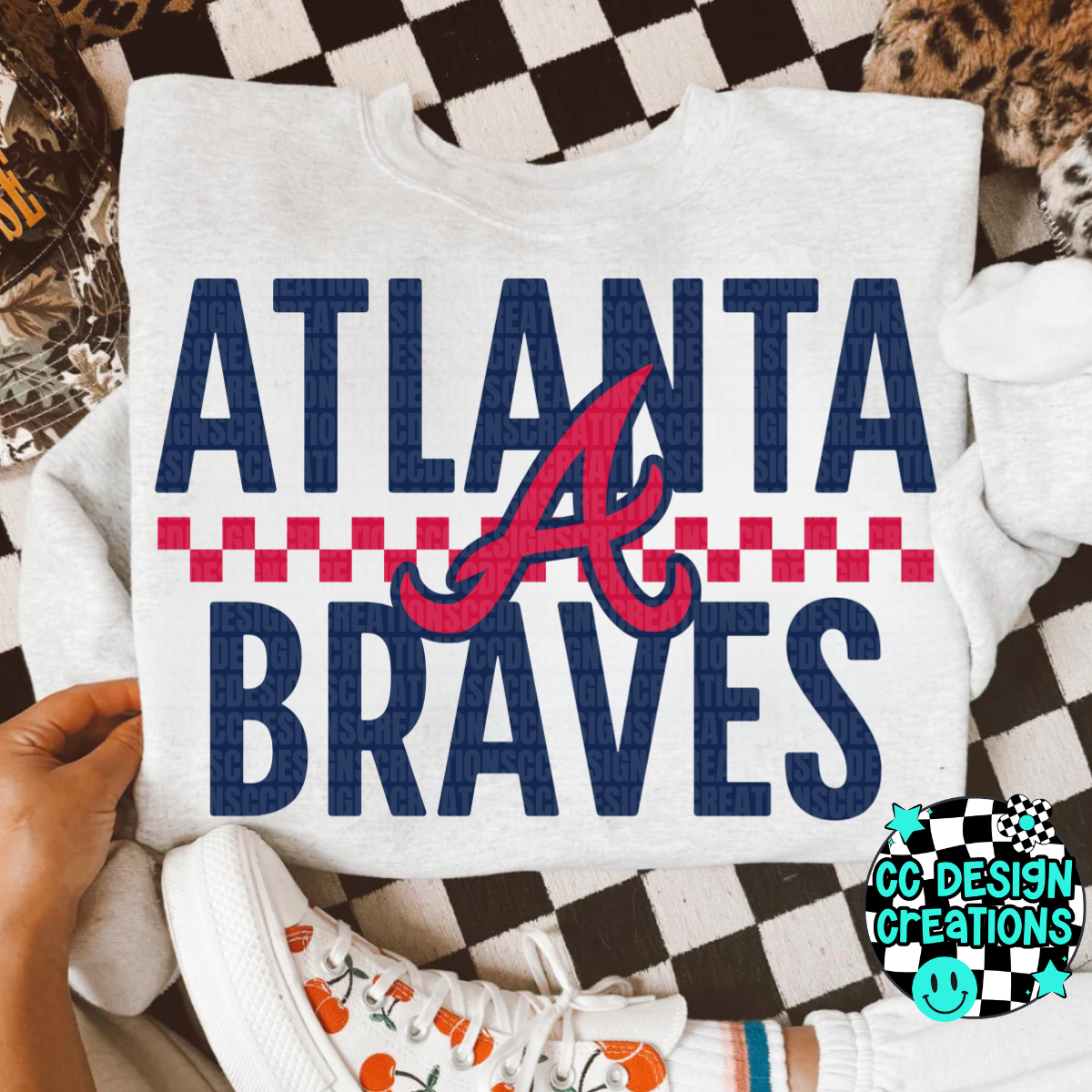 Braves Retro PNG Digital Download