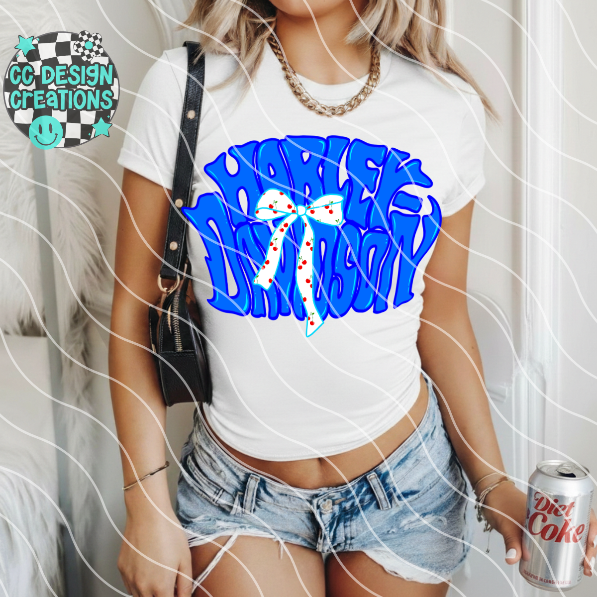 Harley Blue PNG Digital Download