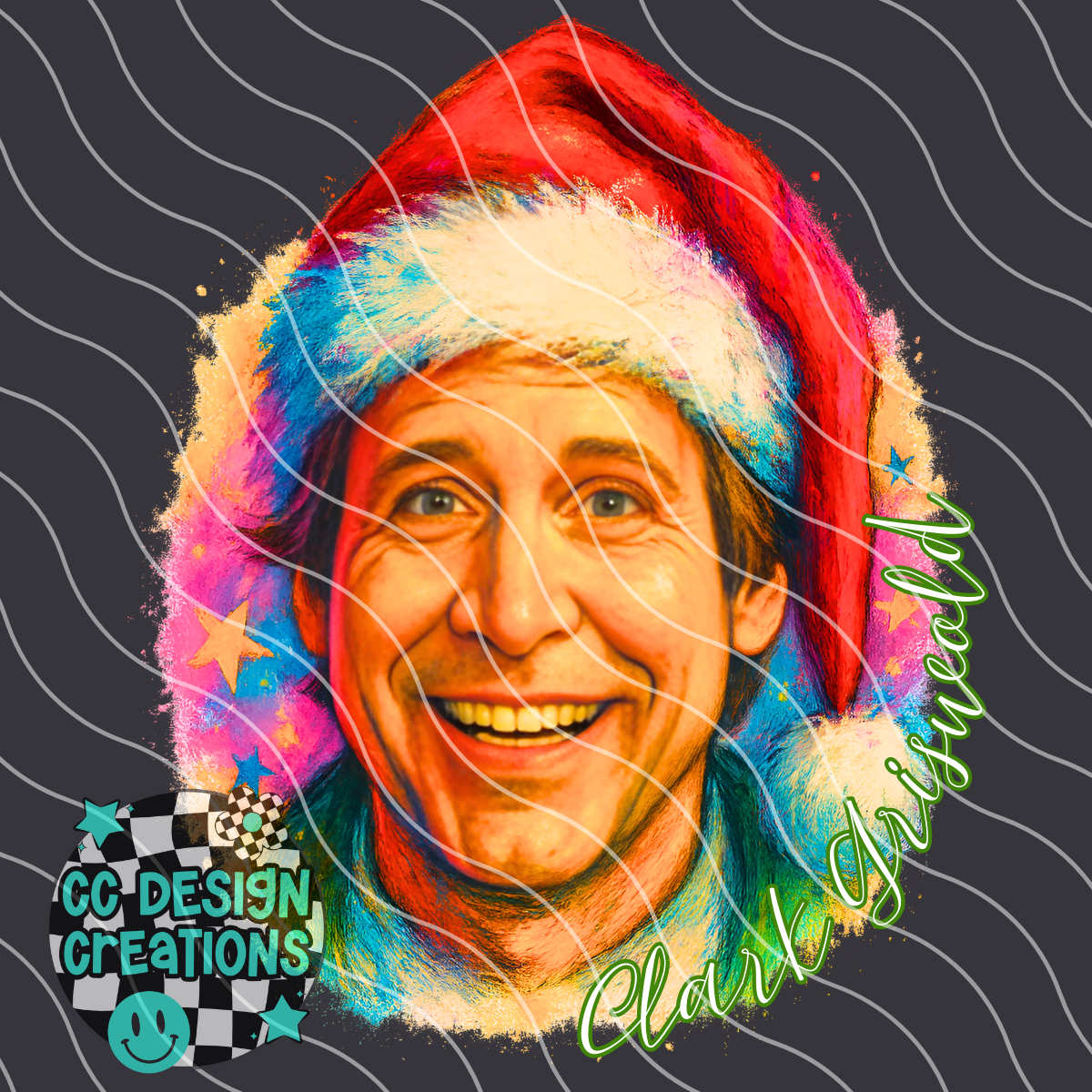 Griswold Christmas Painting PNG Digital Download