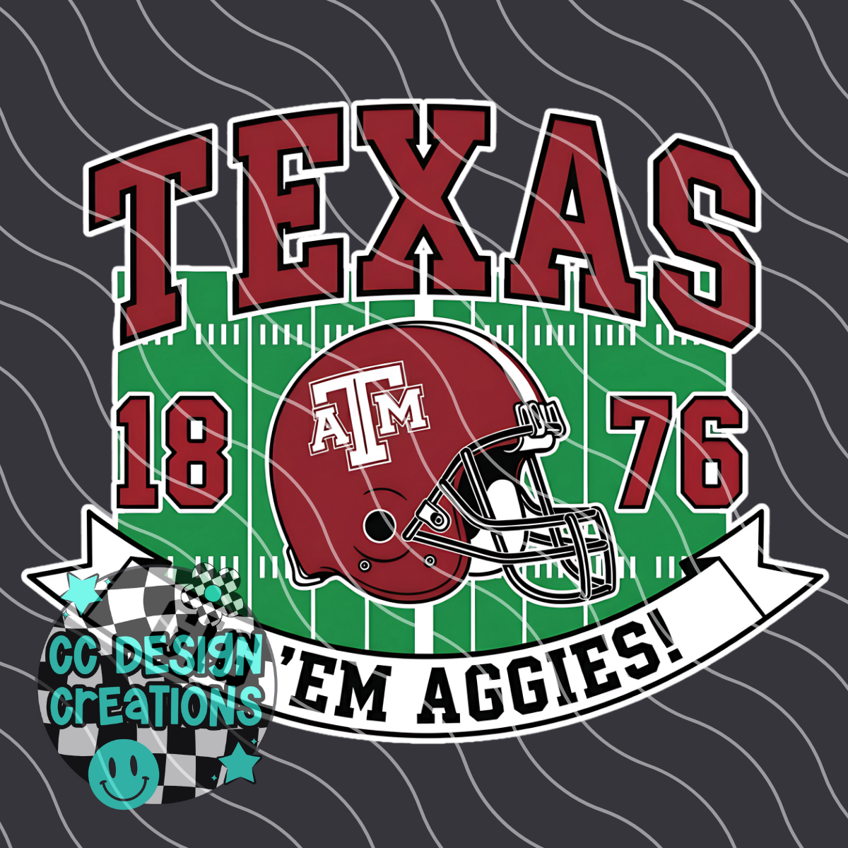 Texas Retro Collegiate PNG Digital Download