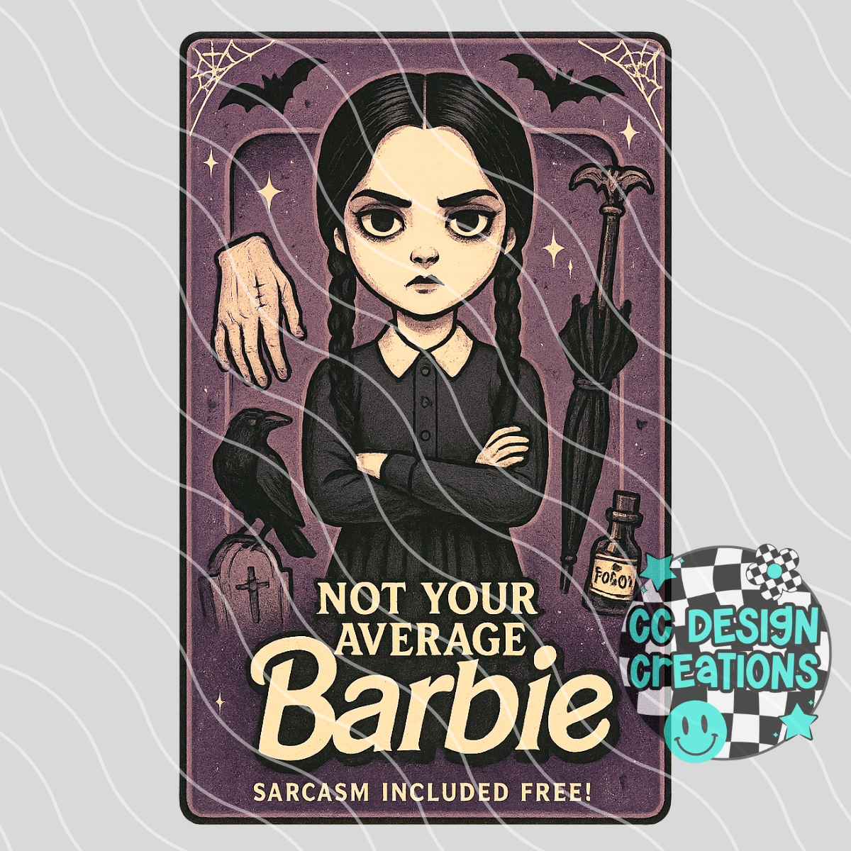 Wednesday Barbie PNG Digital Download