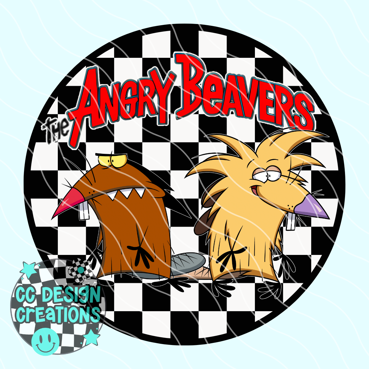 Angry Beavers Retro Cartoon PNG Digital Download