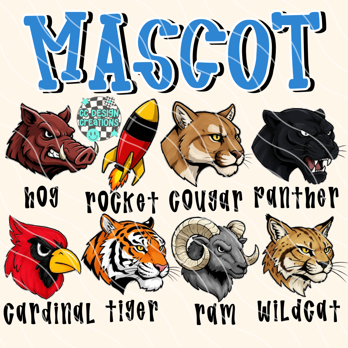 CUSTOM School Pride PNG Digital Download (SPORT, BAND OR CHEER)