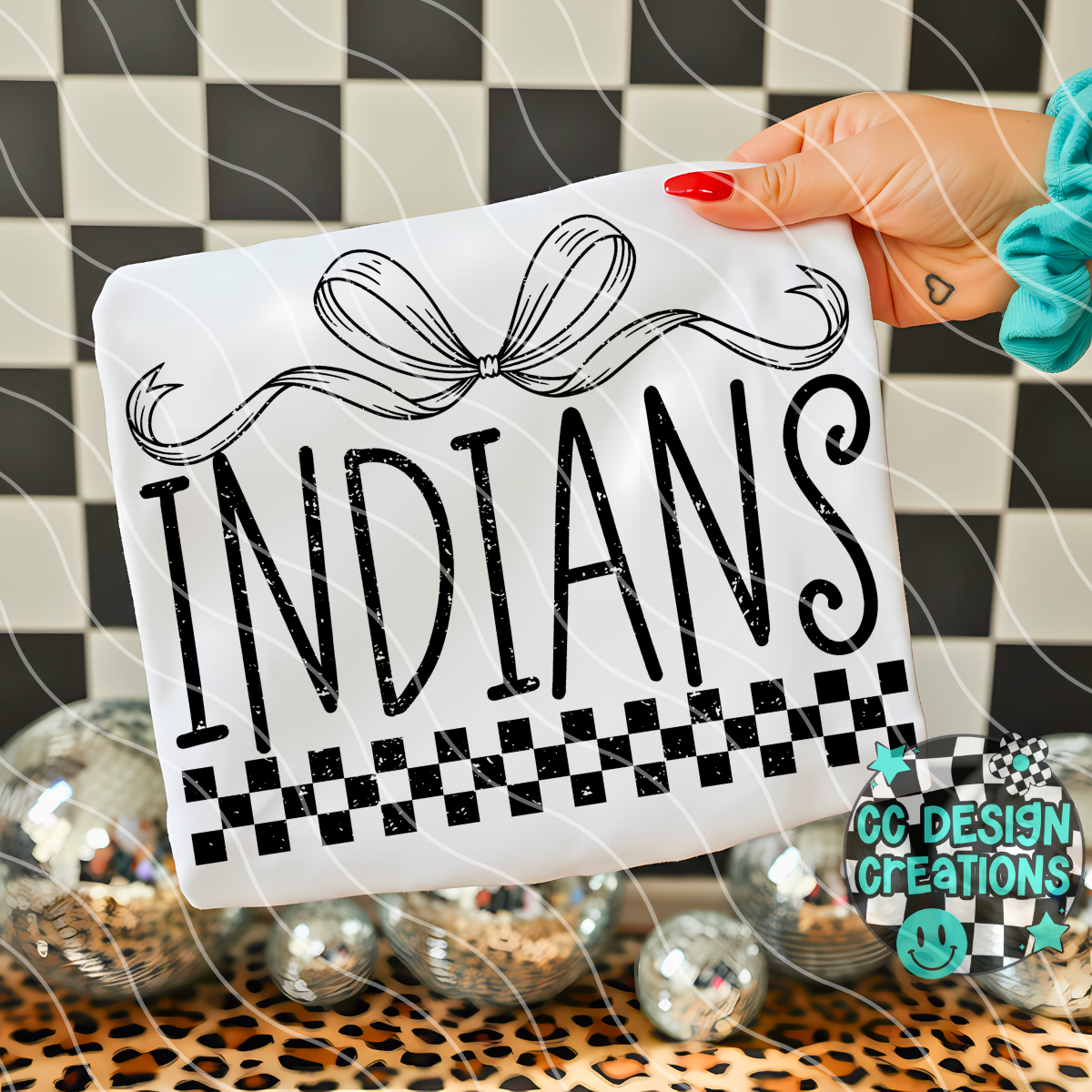 Indians Distressed Mascot PNG Digital Download