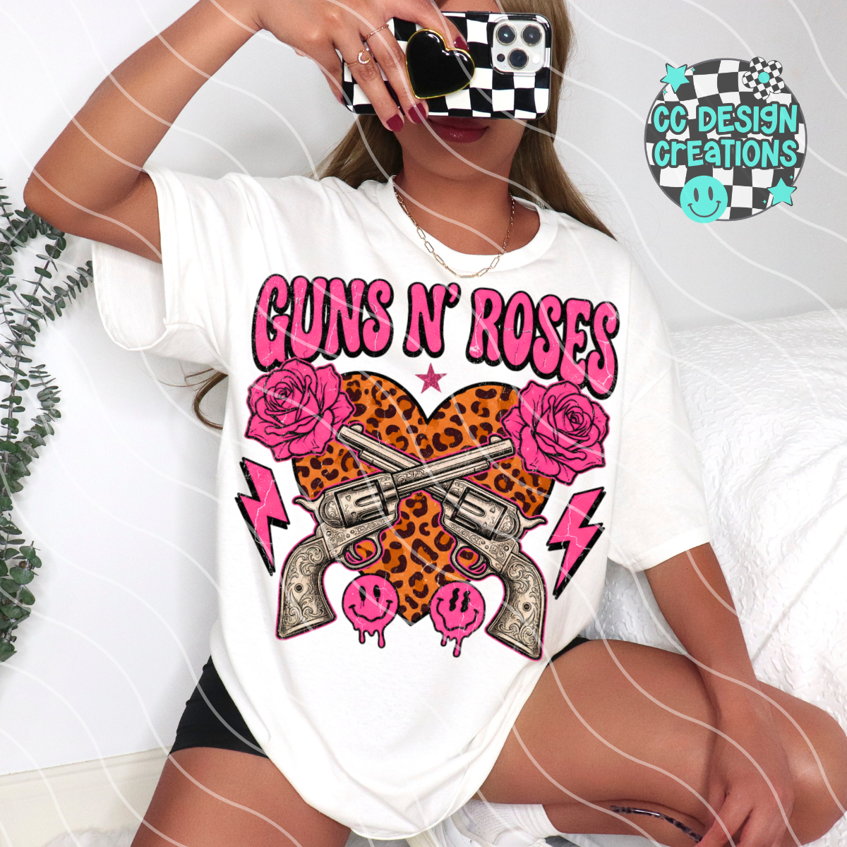 Guns N Ros es Leopard PNG Digital Download