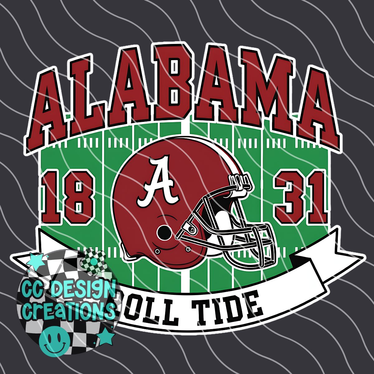 Alabama Retro Collegiate PNG Digital Download