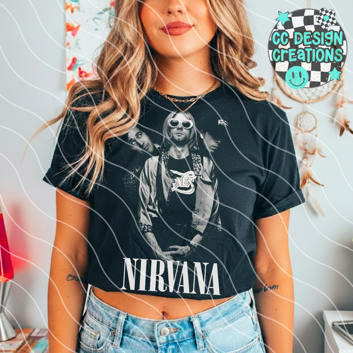 Nir vana Halftone PNG Digital Download