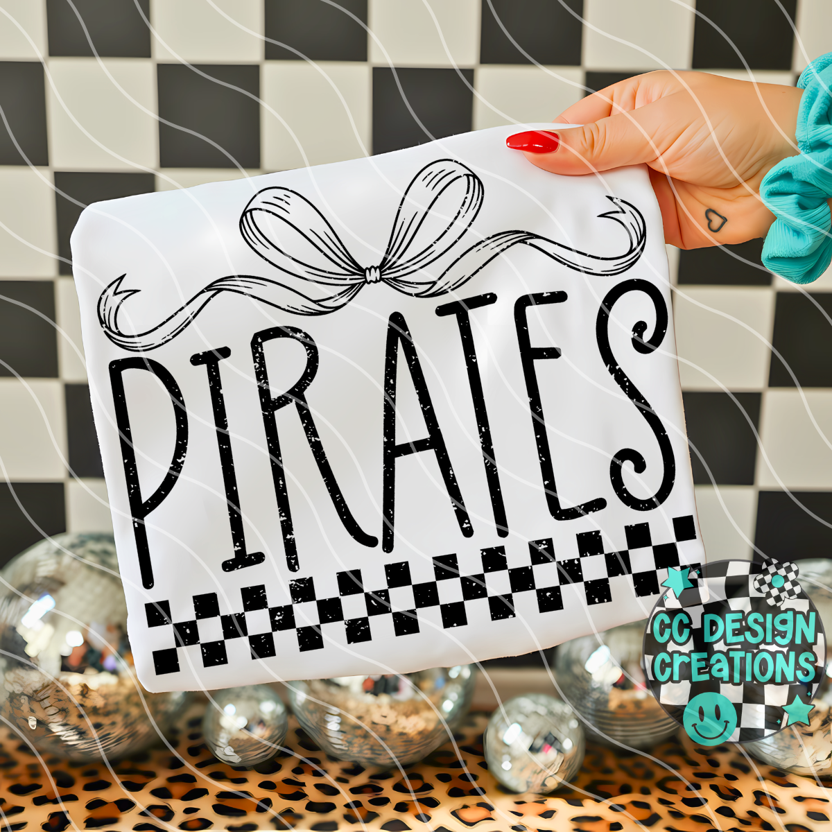 Pirates Distressed Mascot PNG Digital Download