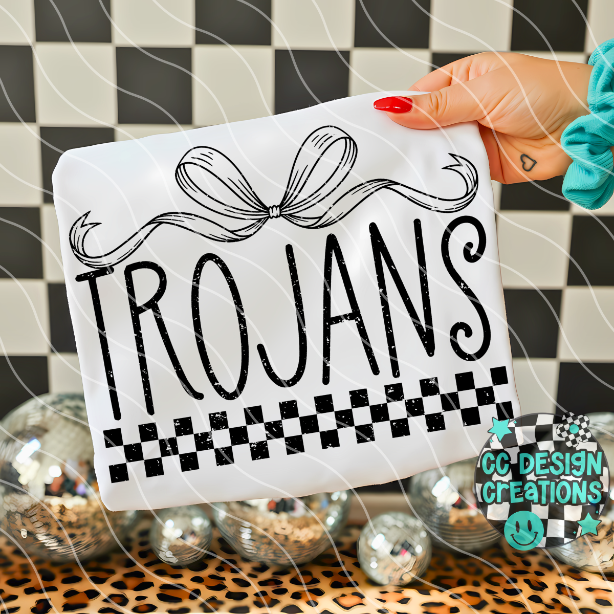 Trojans Distressed Mascot PNG Digital Download