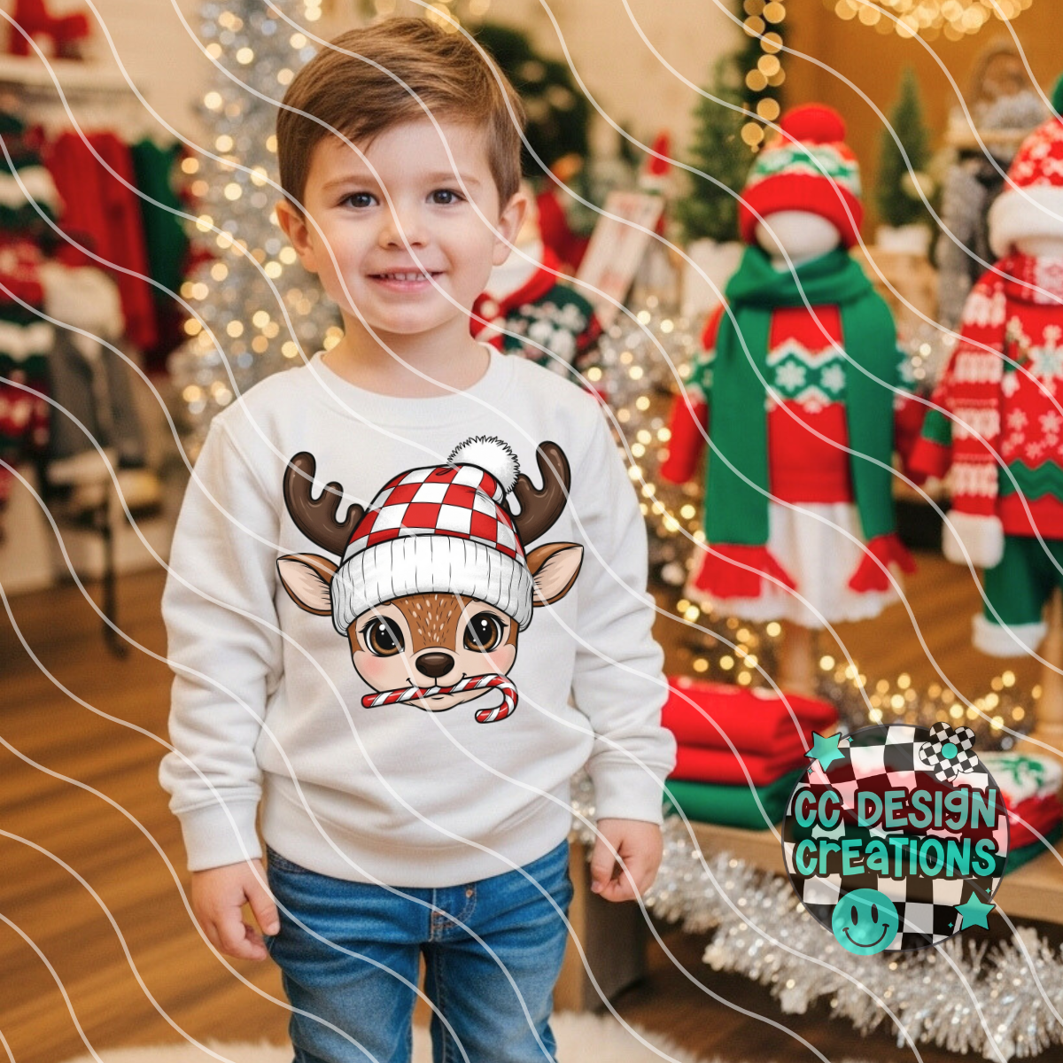 Reindeer Boy PNG Digital Download