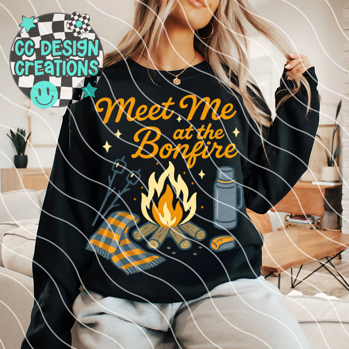 Meet Me At The Bonfire PNG Digital Download