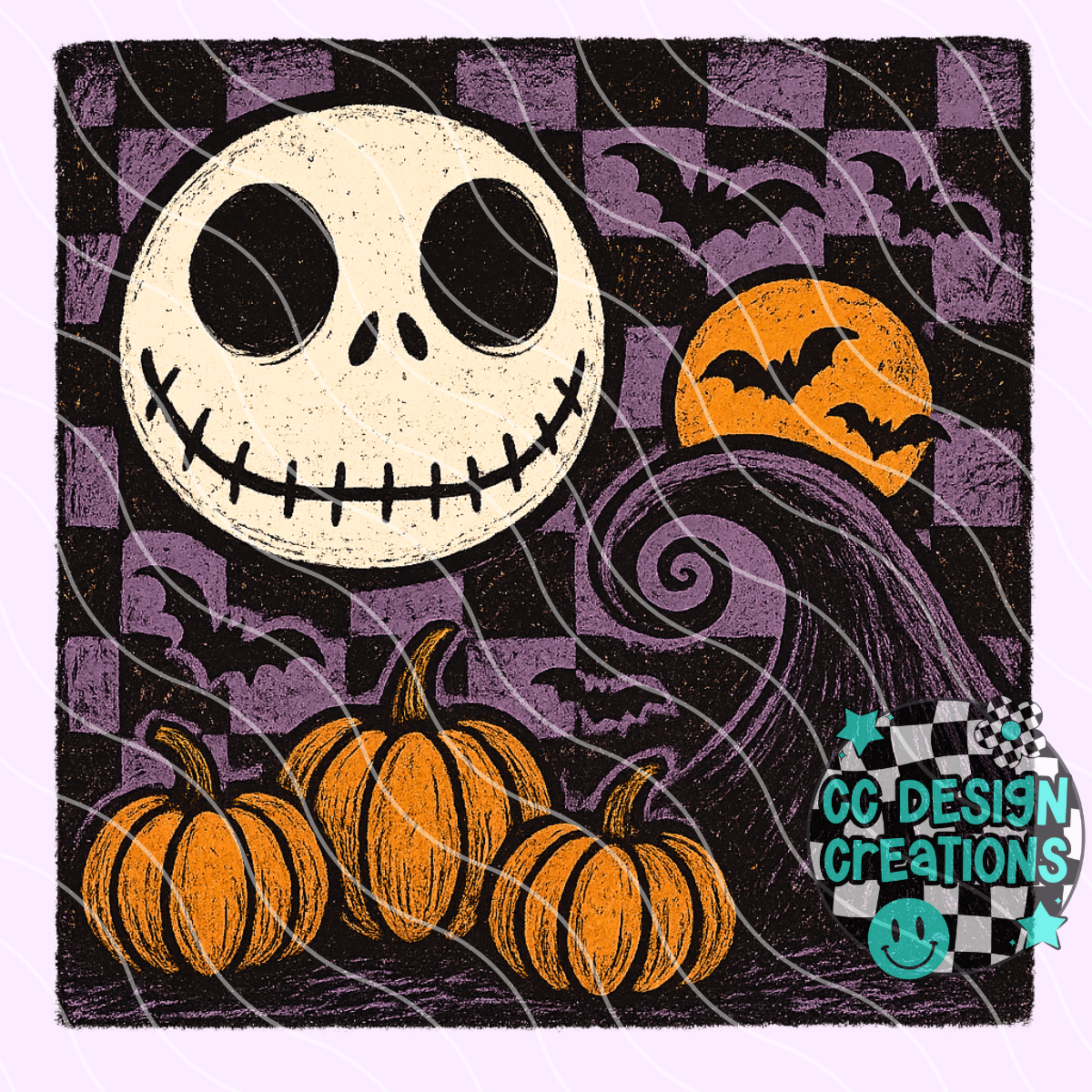 Retro Jack Skelly PNG Digital Download