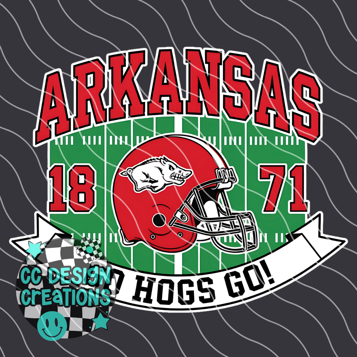 Arkansas Retro Collegiate PNG Digital Download