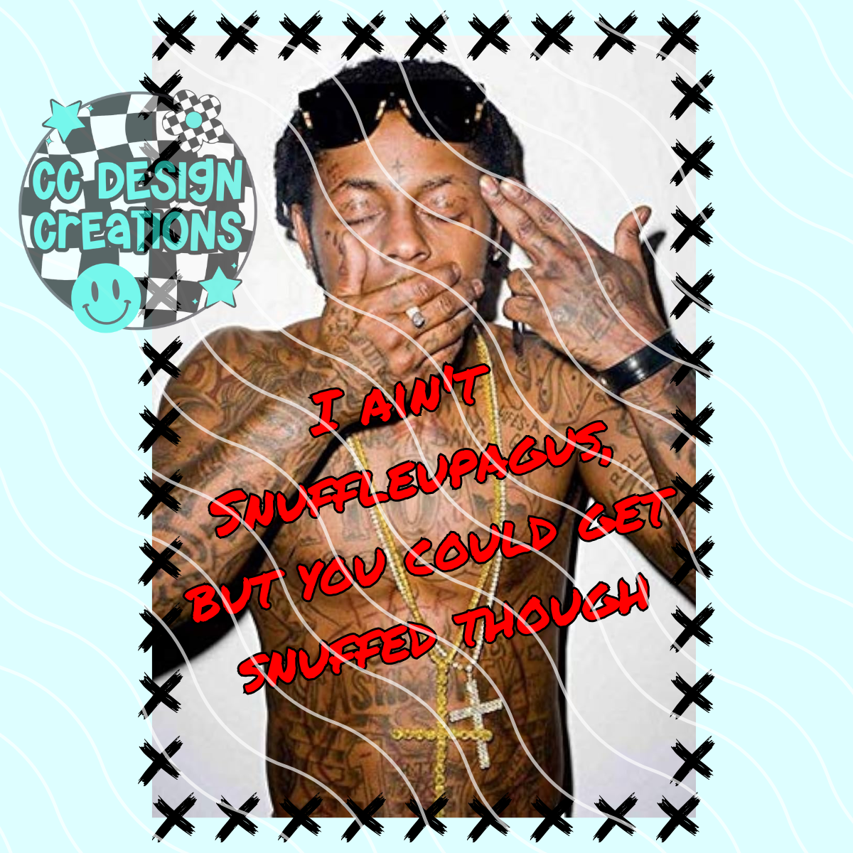 Snuffleupagus Lil Wayne PNG Digital Download