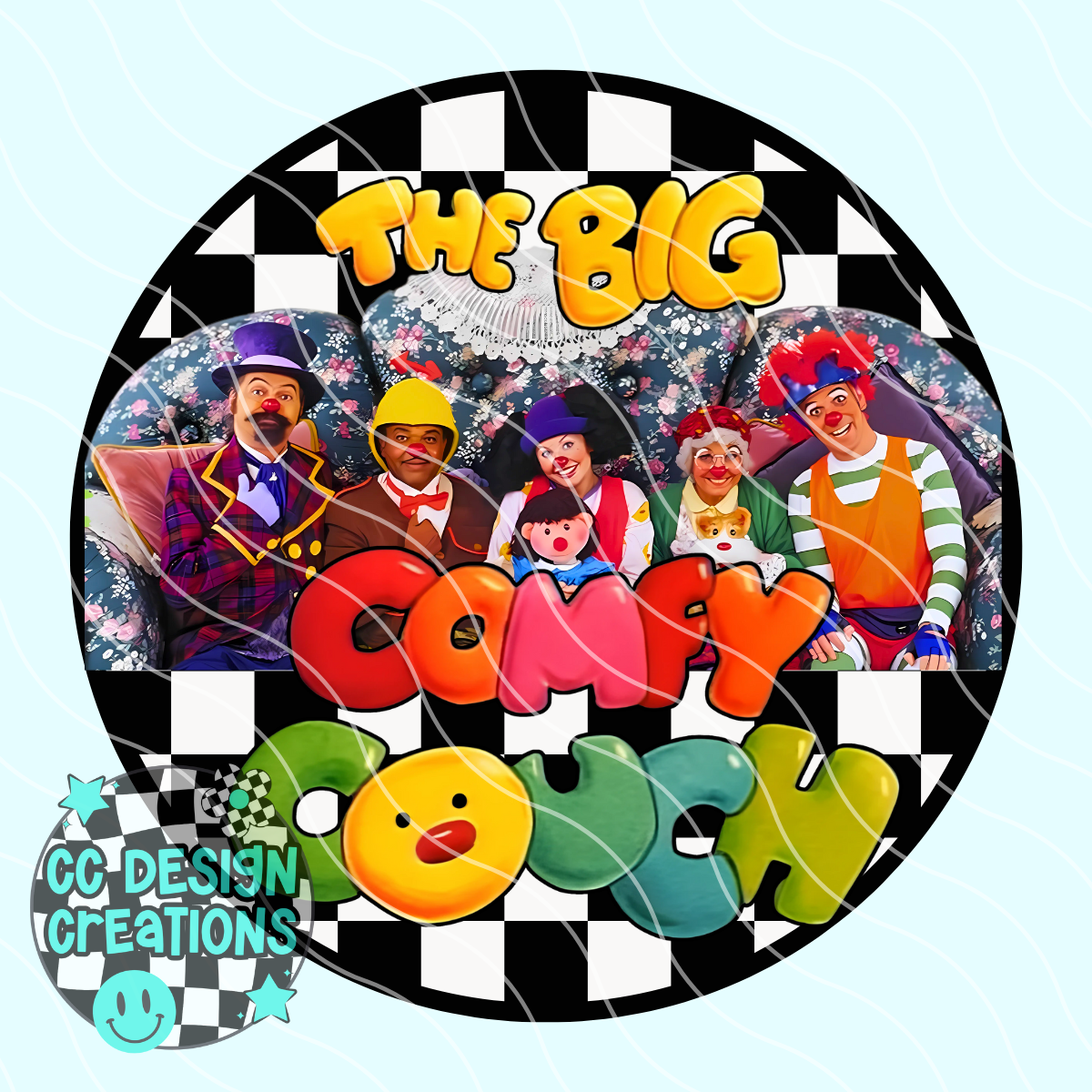 Big Comfy Couch Retro Cartoon PNG Digital Download