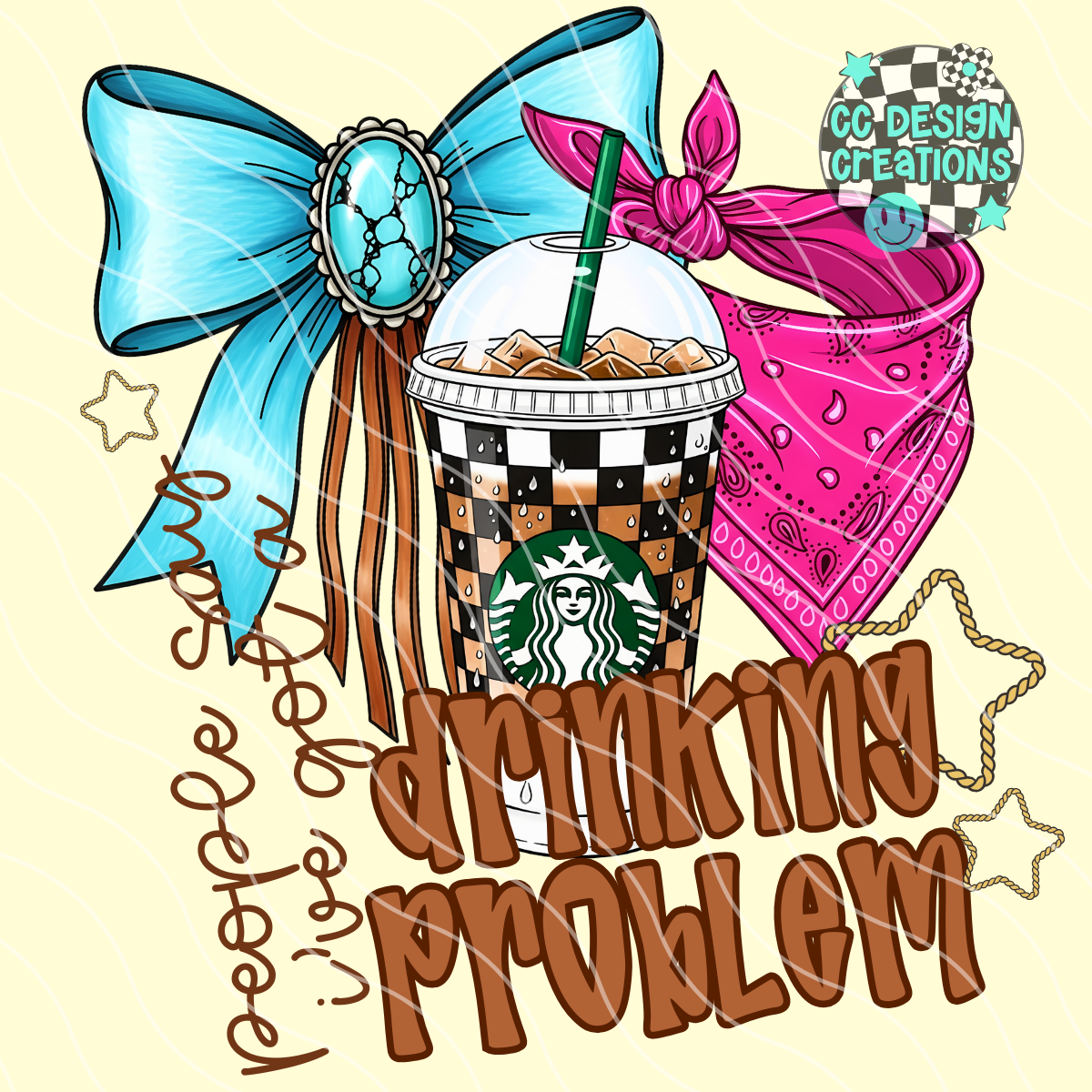 Starbs Drinking Problem PNG Digital Download