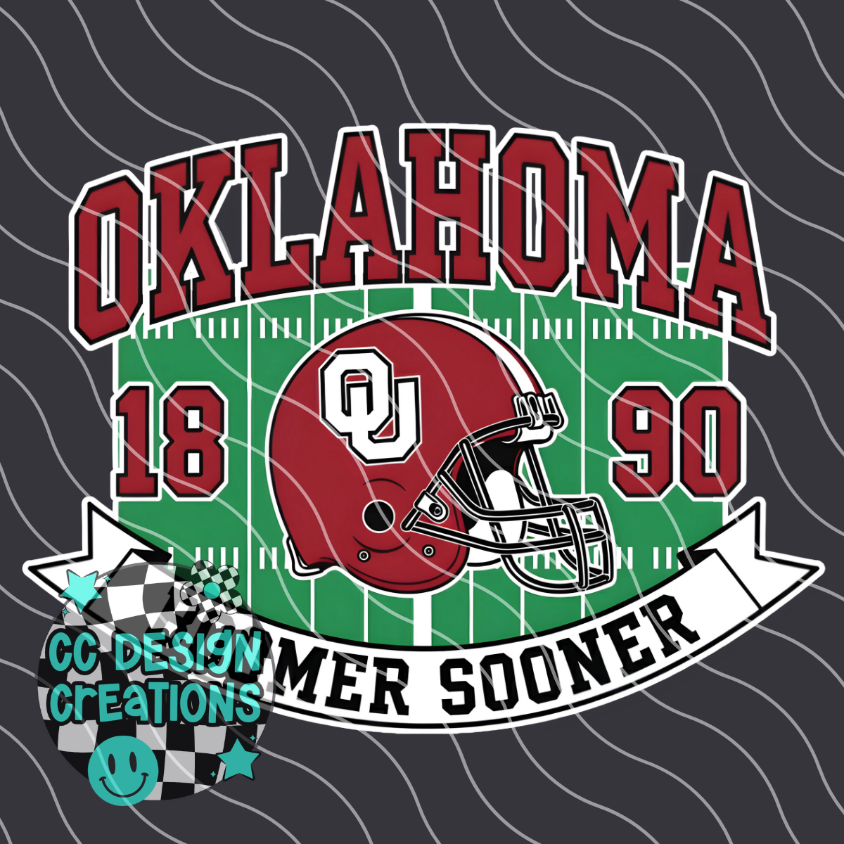 Oklahoma Retro Collegiate PNG Digital Download