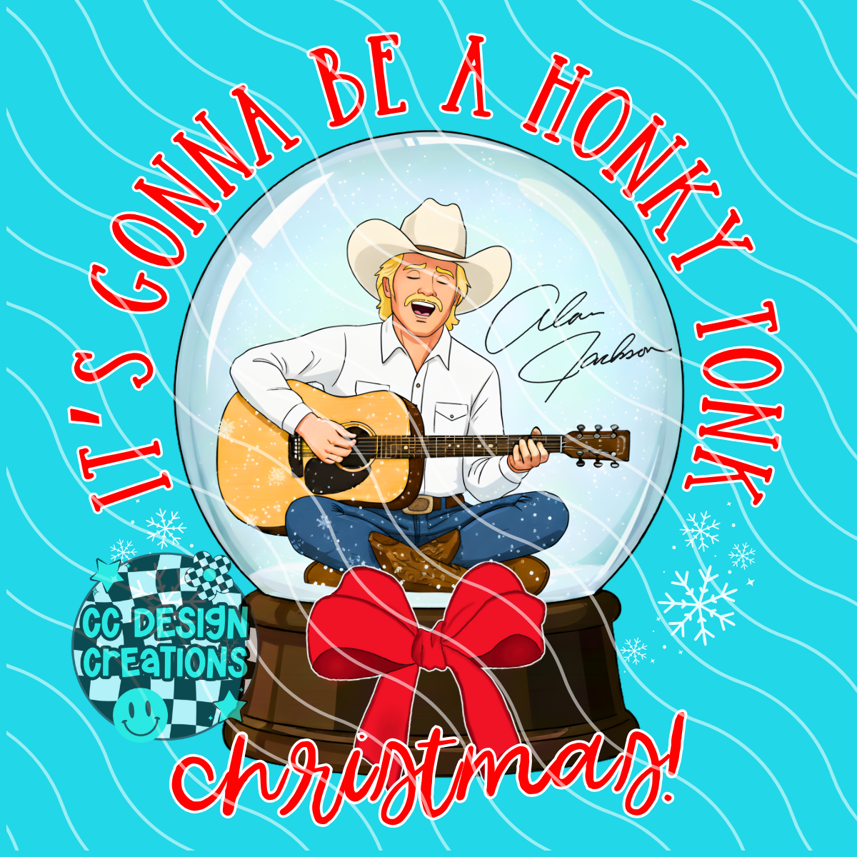 Alan Snow Globe PNG Digital Download