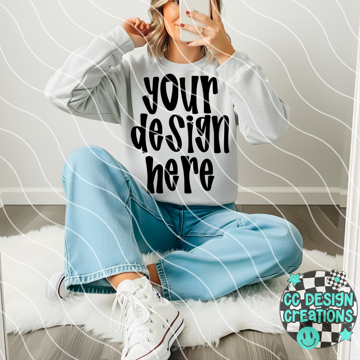 Ash Gray Casual Mock