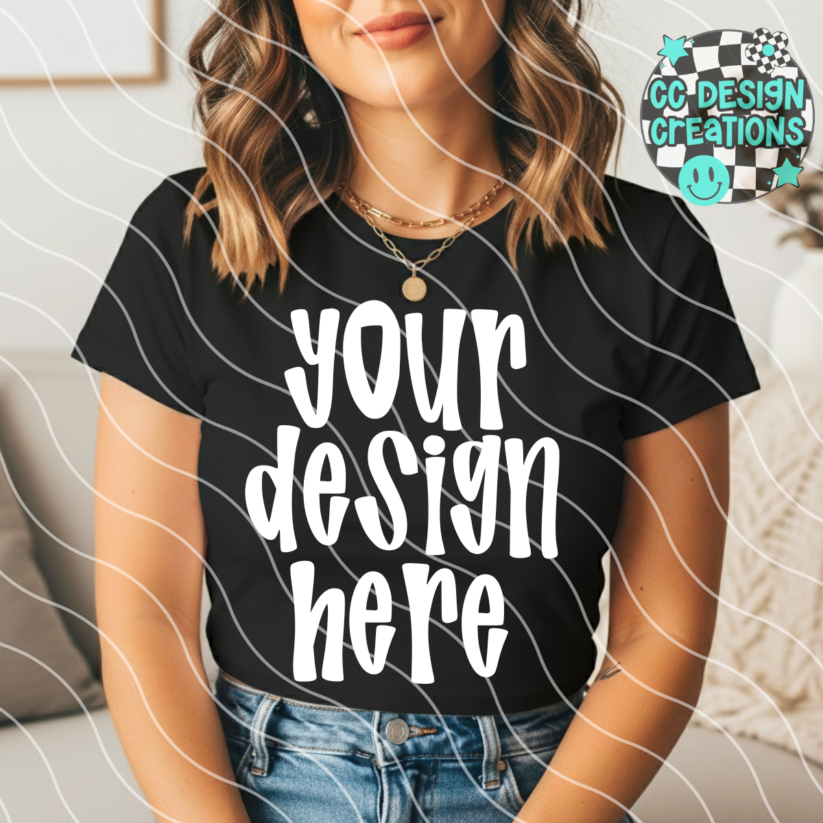 Black Tee Casual MOCK