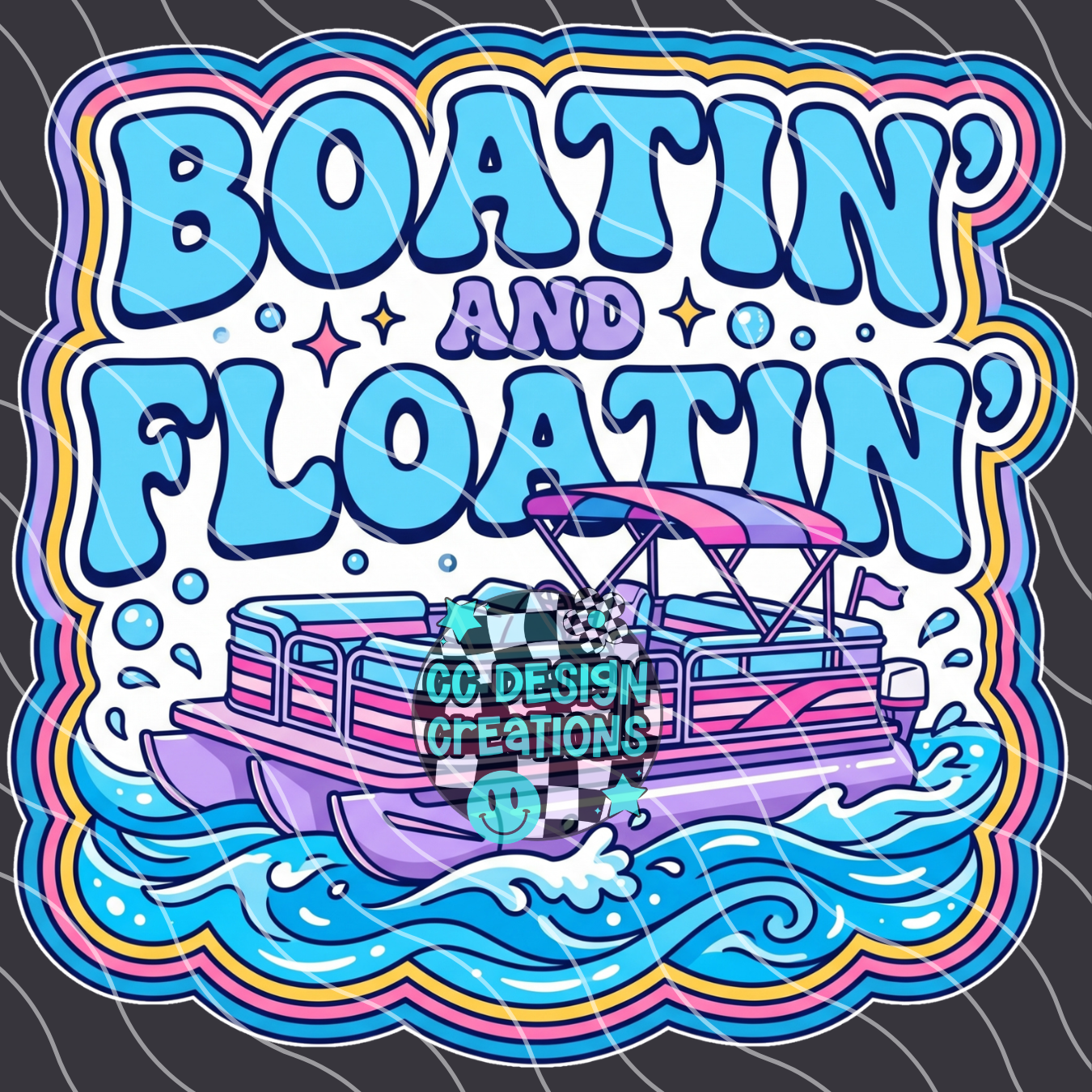 Boatin and Floatin Summery PNG Digital Download