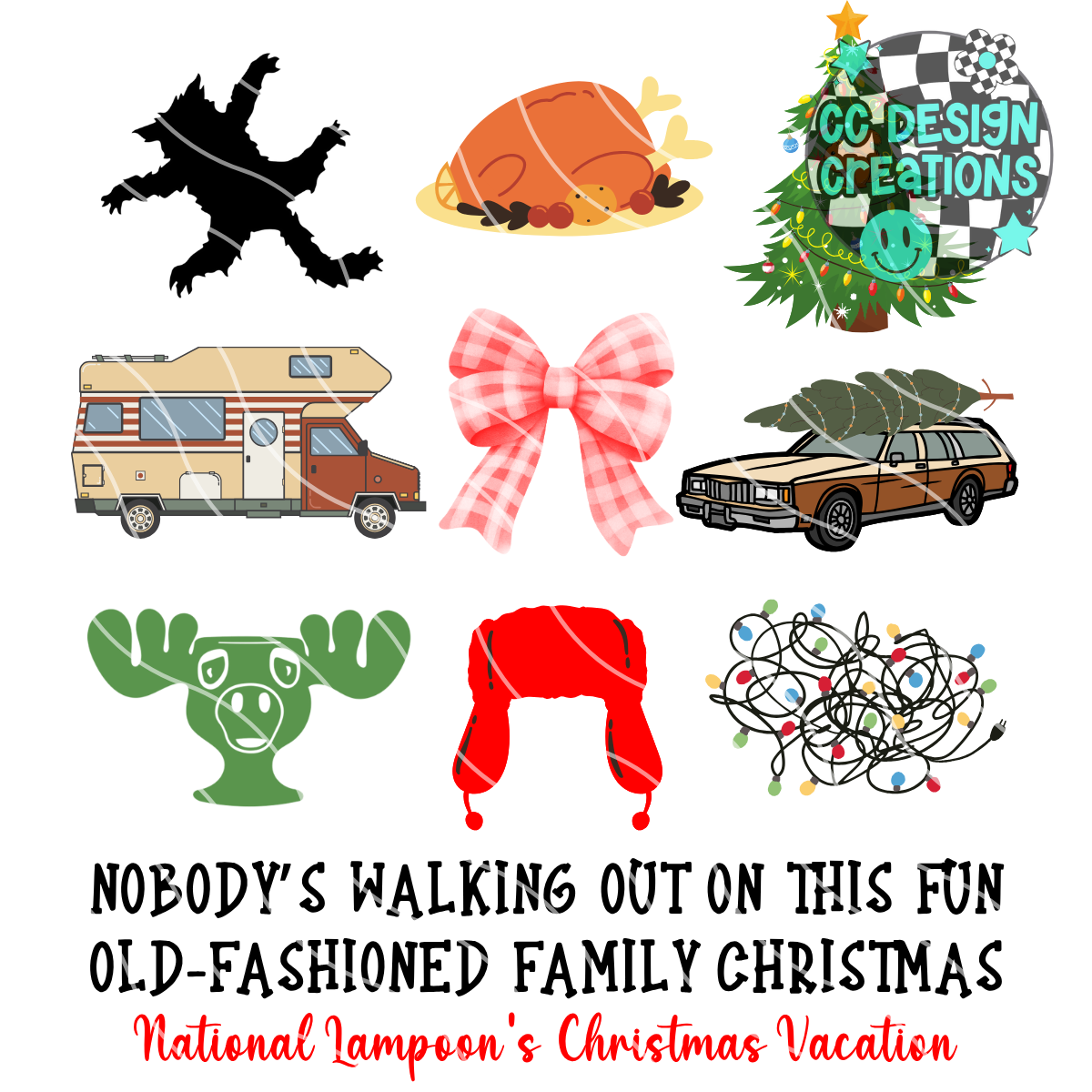 Christmas Vacation PNG Digital Download